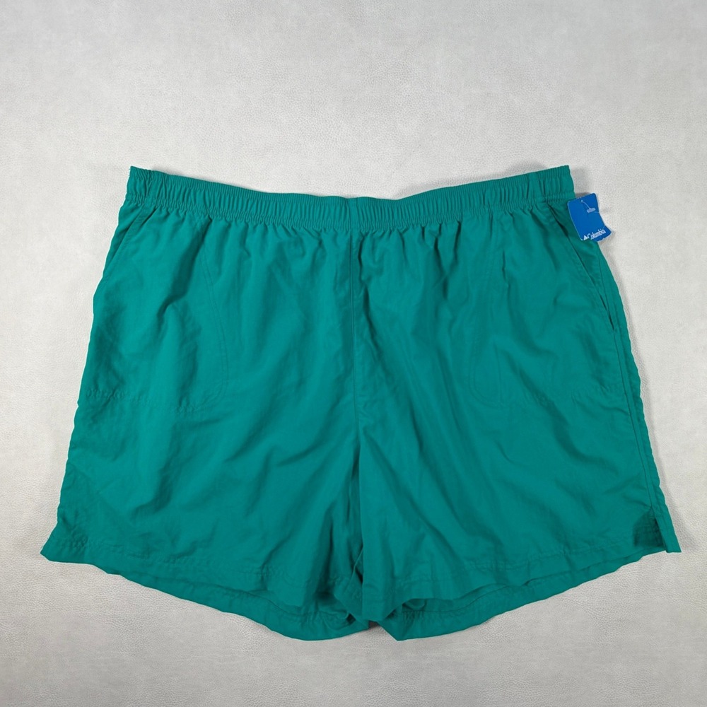 Columbia Sandy River Shorts Womens 2X Teal‎ Green Nylon Hiking AW4573-360 NEW